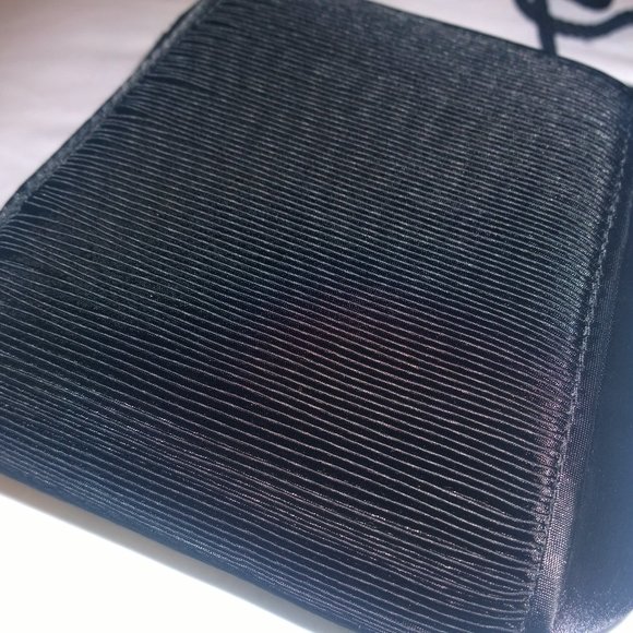 BLACK RHINESTONE EVENING BAG CLUTCH NWOT - Picture 10 of 12